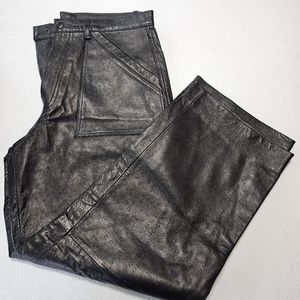 Missani Le Collezioni Men's Leather Pants size 36 waist 29 inseam  Never Worn